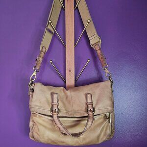 Fossil Explorer Fold Over Cross Body Shoulder Bag